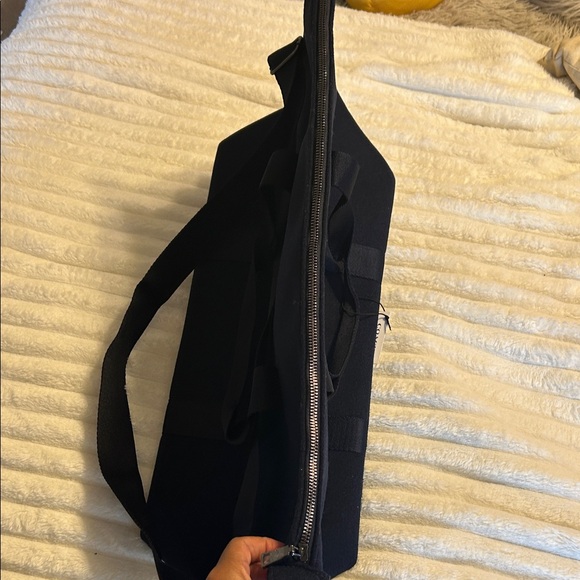 Coach Navy Weekender Bag with Silver Logo - Picture 5 of 9